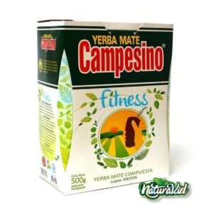 Yerba mate Campesino Fitness 500g Paraguay Hojas y Palos Cola de Caballo y Sen